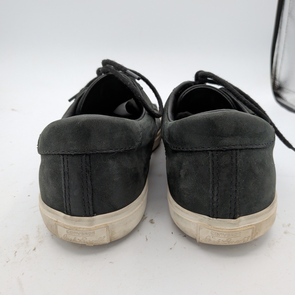 Converse Jack Purcell CP Black Leather Low Top Sneakers 137528C Mens 10 - Picture 5 of 8